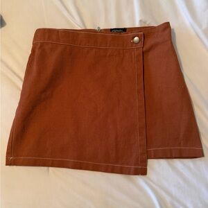 Women's Burnt Orange Mini Skirt
